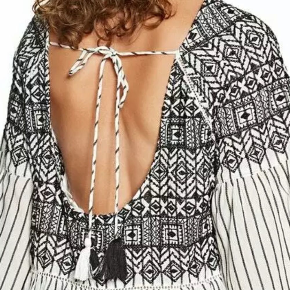 NWT free people embroidered mini dress size XS - Picture 2 of 7